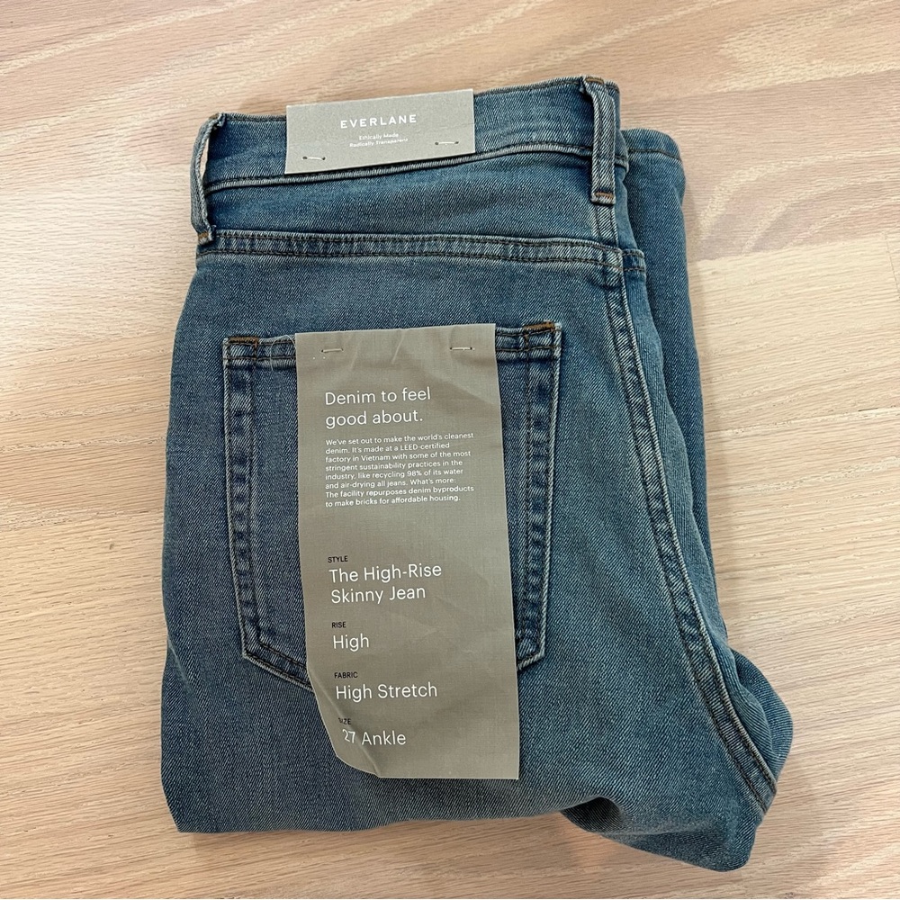 NWT Everlane High Rise Skinny 27 Ankle